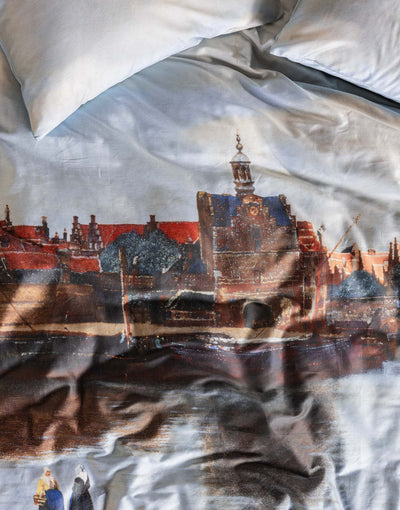 Essenza Dekbedovertrek View on Delft Calming blue