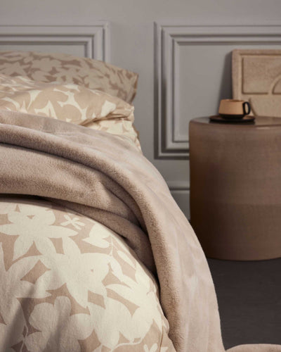 Essenza Plaid Furry Oatmeal