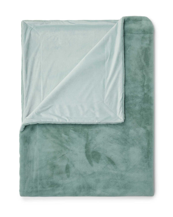 Essenza Plaid Furry Surf green