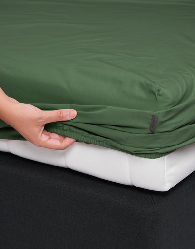 Essenza Hoeslaken Premium Percale Mosgroen
