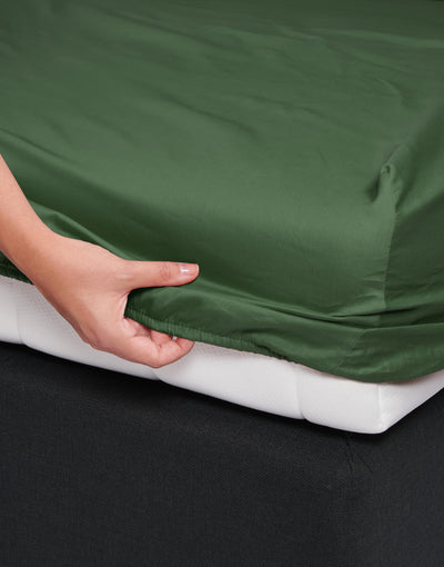 Essenza Hoeslaken Satin Mosgroen