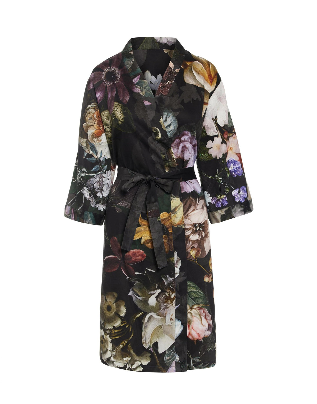 Essenza Kimono Sarai Fleur Festive Blooming Black