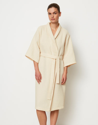 Marc O'Polo Badjas Essential Women Oatmeal