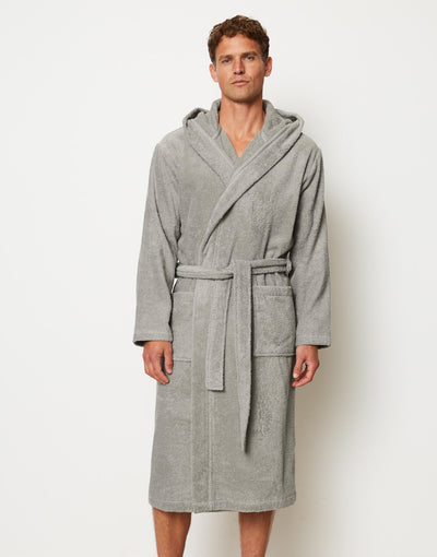 Marc O'Polo Badjas Timeless Men Grijs