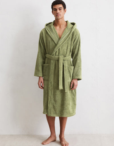 Marc O'Polo Badjas Timeless Men Mosgroen