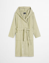 Marc O'Polo Badjas Timeless Men Melange Mosgroen