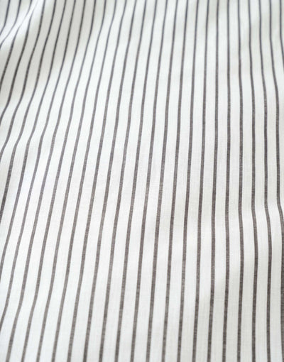 Marc O'Polo Dekbedovertrek Classic fine stripe Antraciet