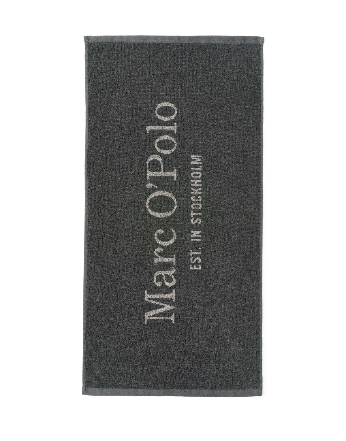 Marc O'Polo Handdoekenset Statement Antraciet Set van 2