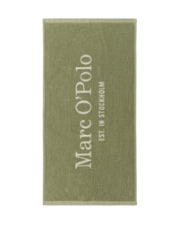 Marc O'Polo Handdoekenset Statement Mosgroen Set van 2