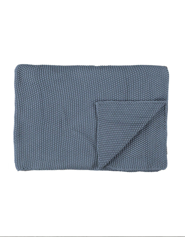 Marc O'Polo Plaid Nordic knit Smoke blue