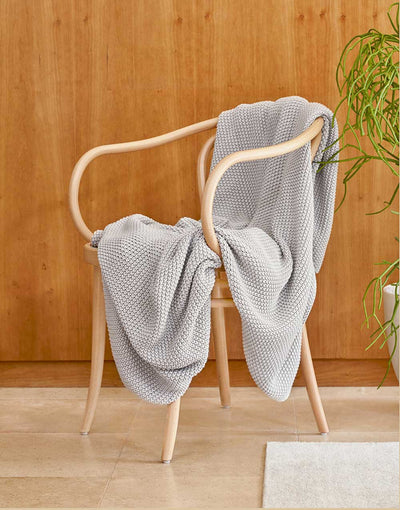 Marc O'Polo Plaid Nordic knit Zilver