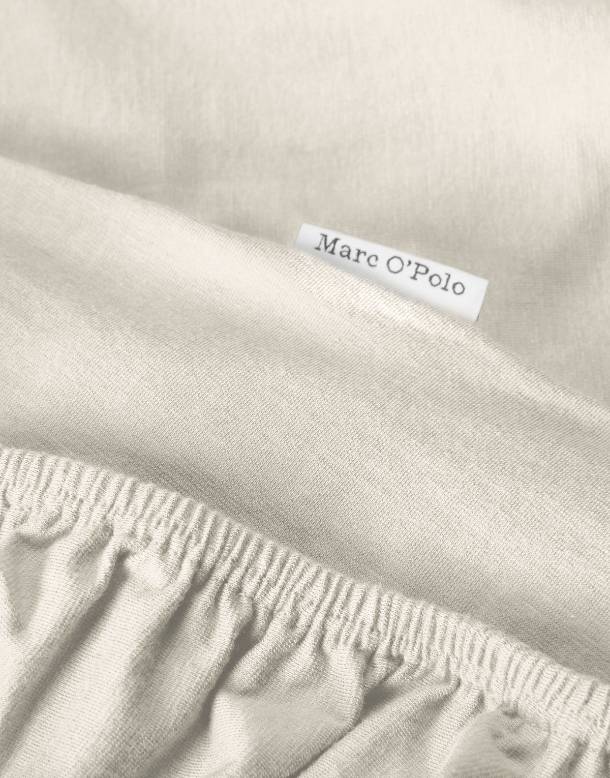 Marc O'Polo Hoeslaken Premium Organic Jersey Ecru