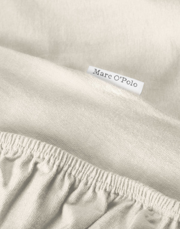 Marc O'Polo Hoeslaken Premium Organic Jersey Ecru
