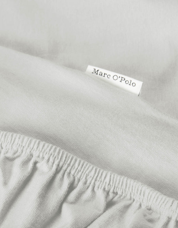 Marc O'Polo Hoeslaken Premium Organic Jersey Lichtgrijs
