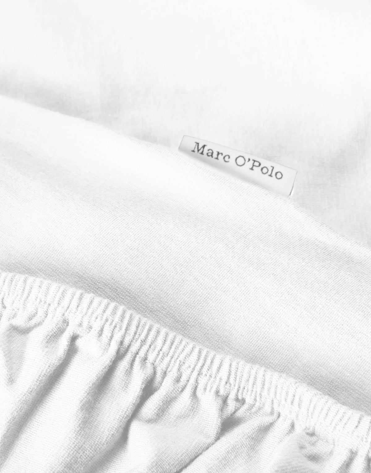 Marc O'Polo Hoeslaken Premium Organic Jersey Wit