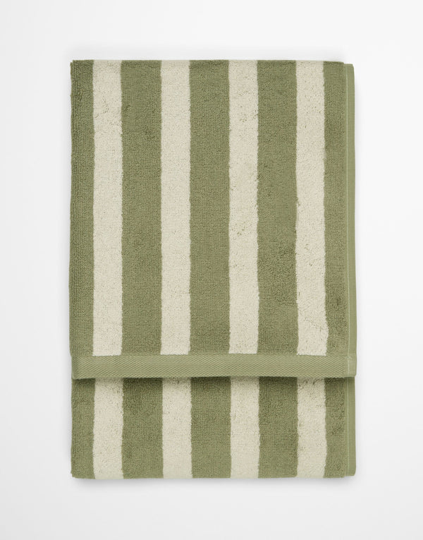 Marc O'Polo Handdoek Heritage Mosgroen
