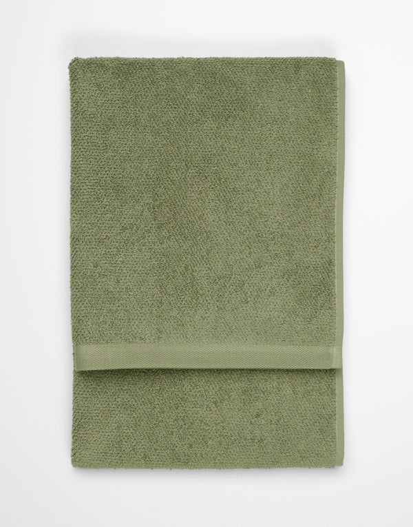 Marc O'Polo Handdoek Timeless Mosgroen