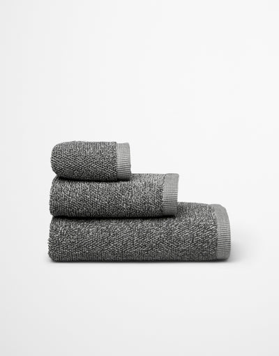 Marc O'Polo Washandje Timeless melange Antraciet