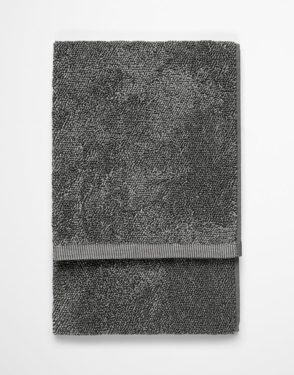 Marc O'Polo Handdoek Timeless melange Antraciet