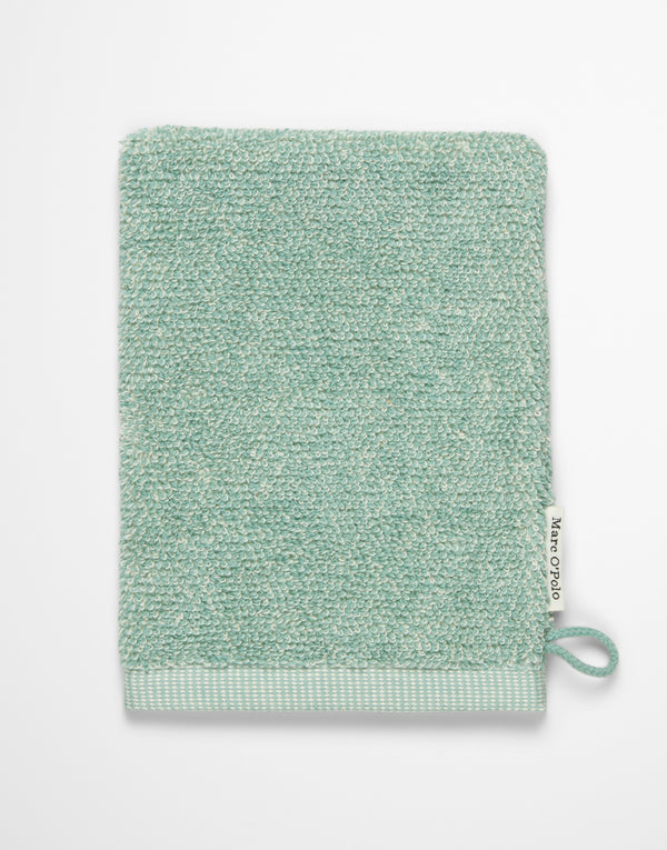 Marc O'Polo Washandje Timeless melange Aquamarine