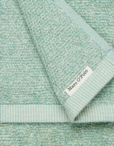 Marc O'Polo Handdoek Timeless melange Aquamarine