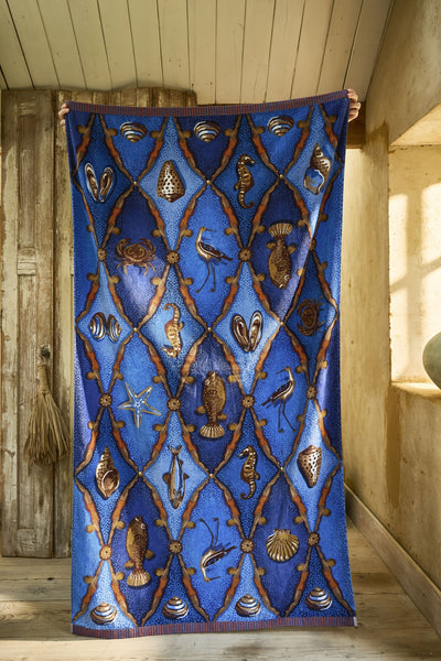 Pip Studio Strandlaken Little Sea Beachtowel Blue