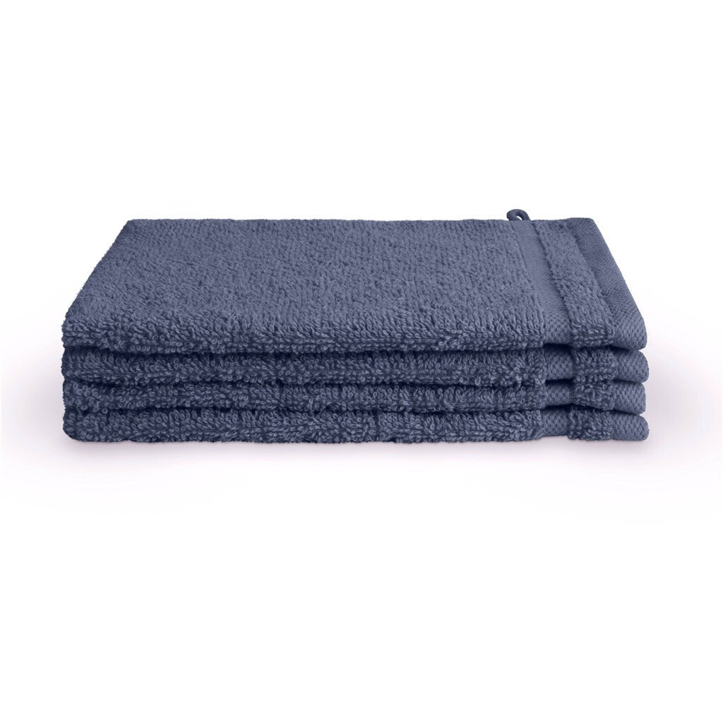 Byrklund Washandje Bath Basics (PP) Blue Set van 4