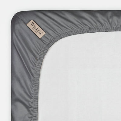 Walra Hoeslaken Satin Cotton Antraciet