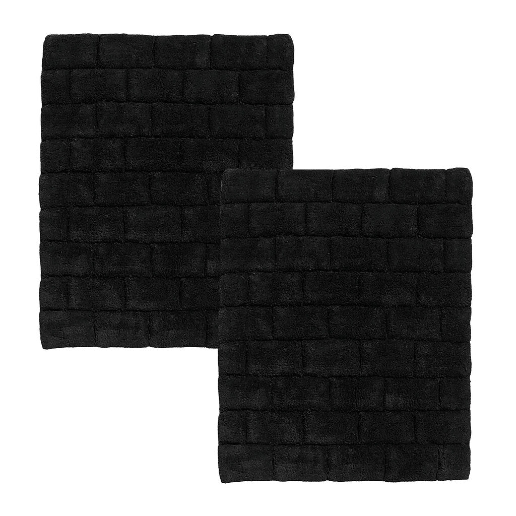 Seahorse Badmat Metro Black Set van 2