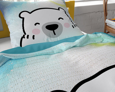 Dekbedovertrek Cuddle Bear Blue 140x220 cm