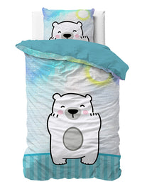 Dekbedovertrek Cuddle Bear Blue 140x220 cm
