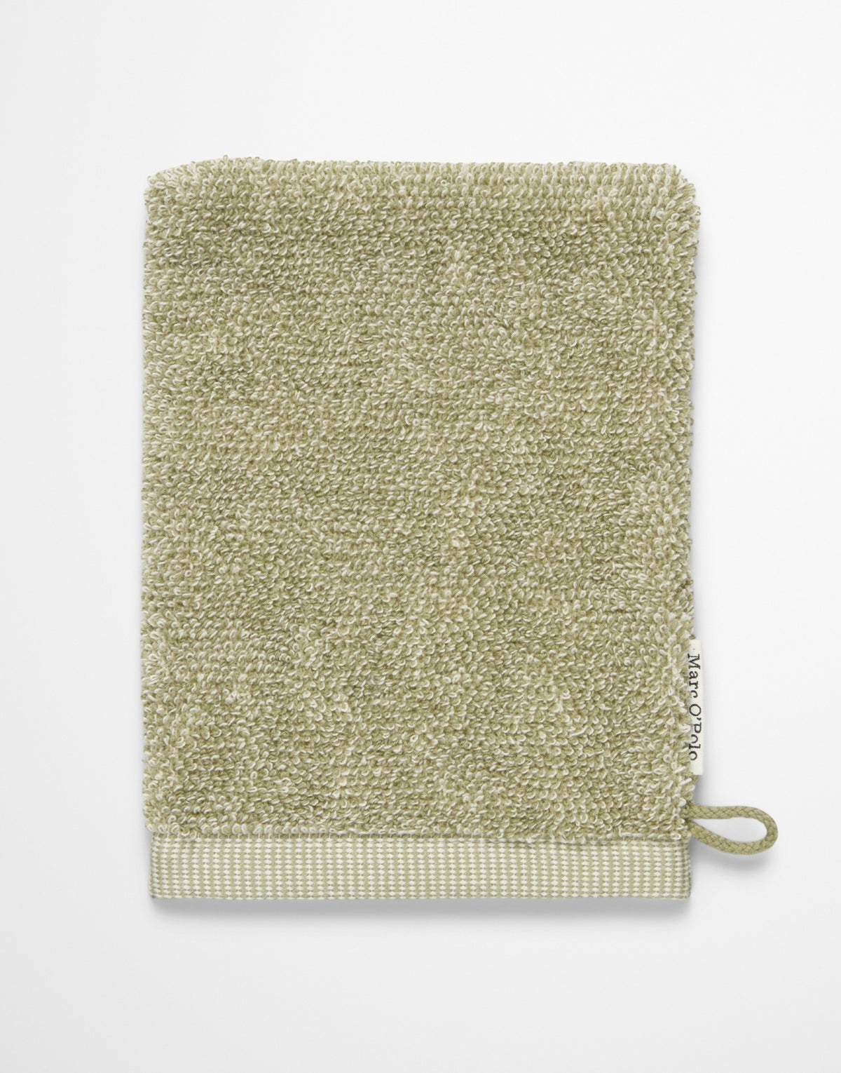 Marc O'Polo Washandje Timeless melange Mosgroen