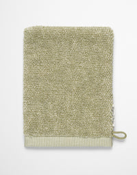 Marc O'Polo Washandje Timeless melange Mosgroen