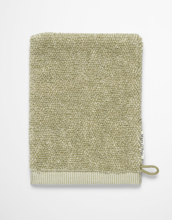 Marc O'Polo Washandje Timeless melange Mosgroen