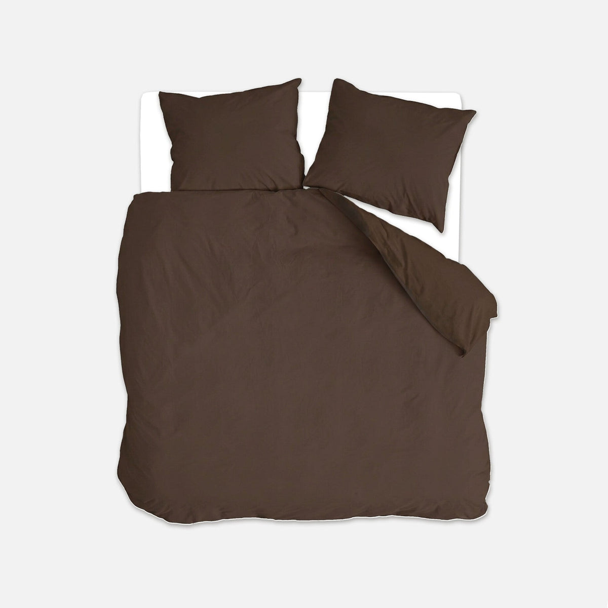 Byrklund Dekbedovertrek Quiet Cozy Chocolate Brown