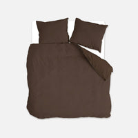 Byrklund Dekbedovertrek Quiet Cozy Chocolate Brown