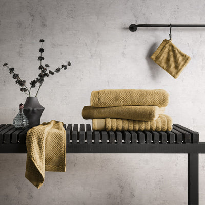 Heckett & Lane Handdoekenset Premium - 50x100 cm - Ochre-Yellow