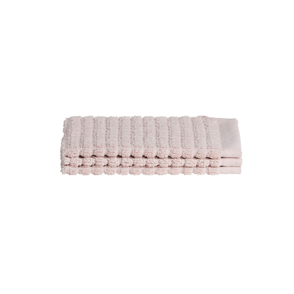 Seahorse Washandje Cube Pink Set van 3