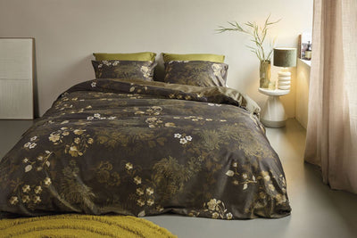 BeddingHouse Dekbedovertrek Darcy Olive Green