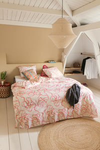 Dindi Home Dekbedovertrek Pink Party Off White / Roze
