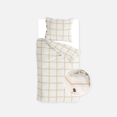 Walra Dekbedovertrek Comfort Checks Off White