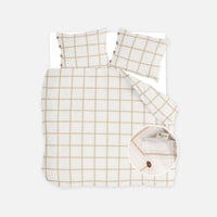 Walra Dekbedovertrek Comfort Checks Off White