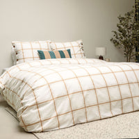 Walra Dekbedovertrek Comfort Checks Off White