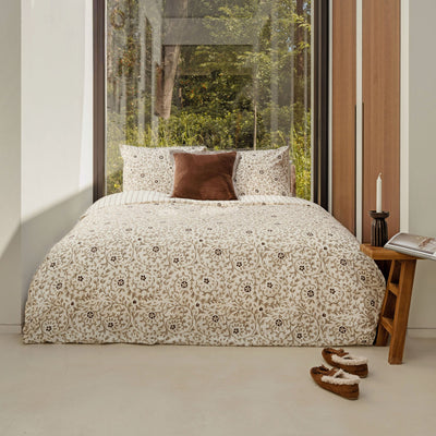 Walra Dekbedovertrek Brush & Bloom Zand
