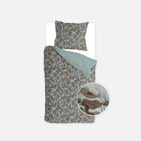 Walra Dekbedovertrek Midnight Leaf Blauw
