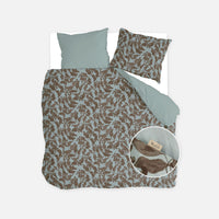 Walra Dekbedovertrek Midnight Leaf Blauw