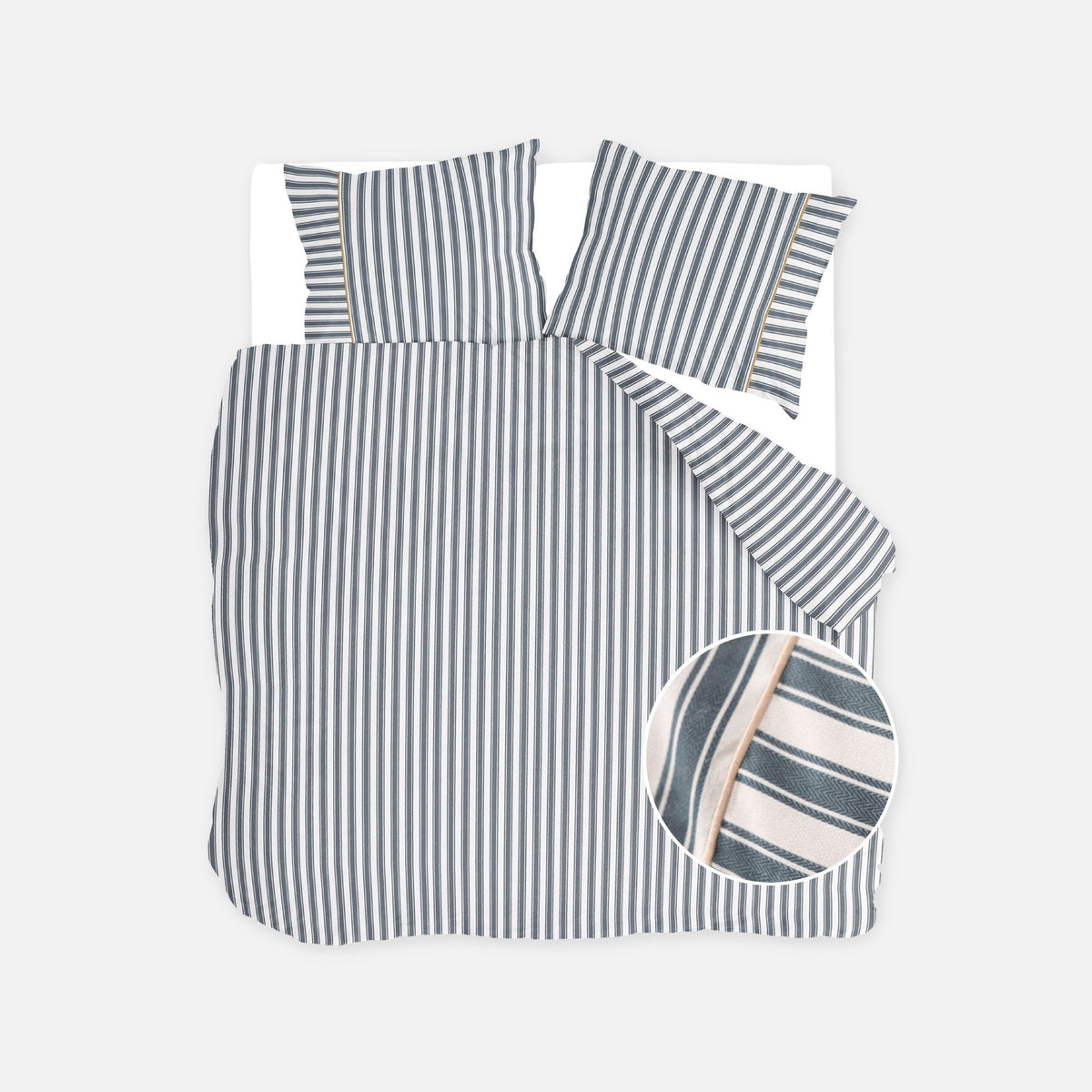 Walra Dekbedovertrek Refined Lines Blauw