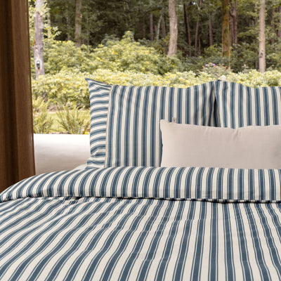 Walra Dekbedovertrek Refined Lines Blauw