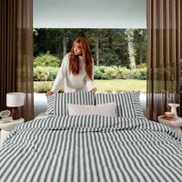 Walra Dekbedovertrek Refined Lines Blauw