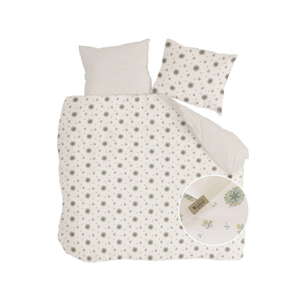 Walra Dekbedovertrek Vintage Floral Zand